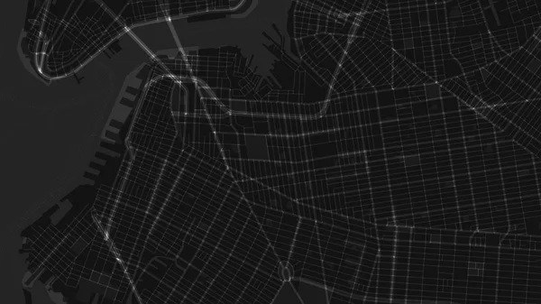 Σχεδιασμός Μαύρο Λευκό Χάρτης Πόλης — Διανυσματικό Αρχείο