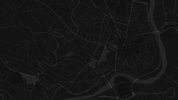 Diseño Negro Blanco Mapa Ciudad — Archivo Imágenes Vectoriales