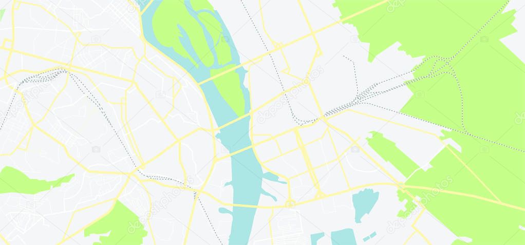 design vector map city KIEV