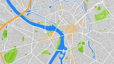 tasarım vektör harita şehir