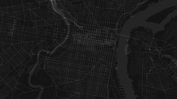 Tasarım Siyah Beyaz Harita Şehir — Stok Vektör