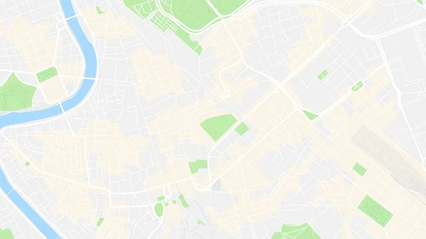 Progettazione Mappa Vettoriale Città — Vettoriale Stock