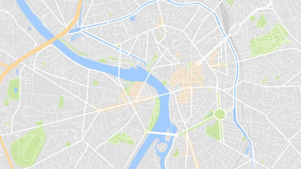 Design Vector Map Cidade — Vetor de Stock