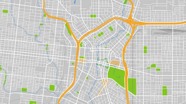 Design Vektor Karta Staden San Antonio Royaltyfria illustrationer