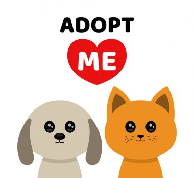 Adopt me. Dont buy. Dog Cat Pet adoption. clipart