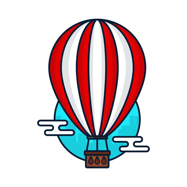 Vintage luchtballon. Vector moderne — Stockvector