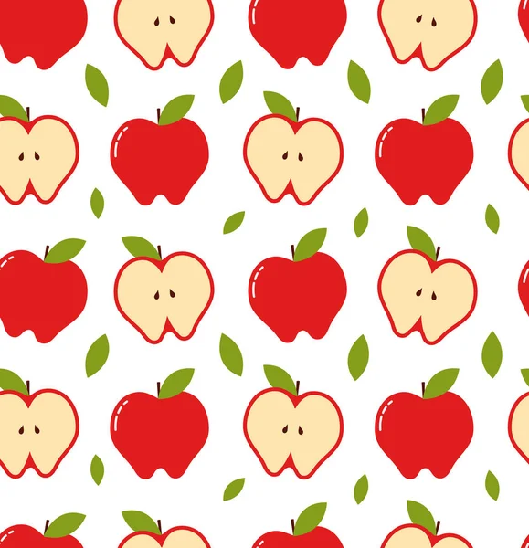 Apple seamless modeli. Vektör modern 