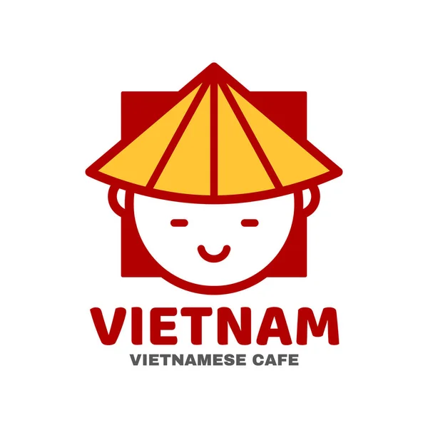 Desain logo templat Vietnam. Vektor - Stok Vektor