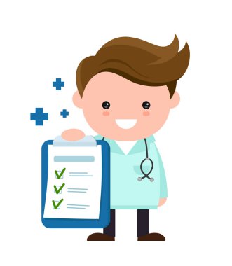 Toung şirin mutlu gülümseyen tıp doktoru 