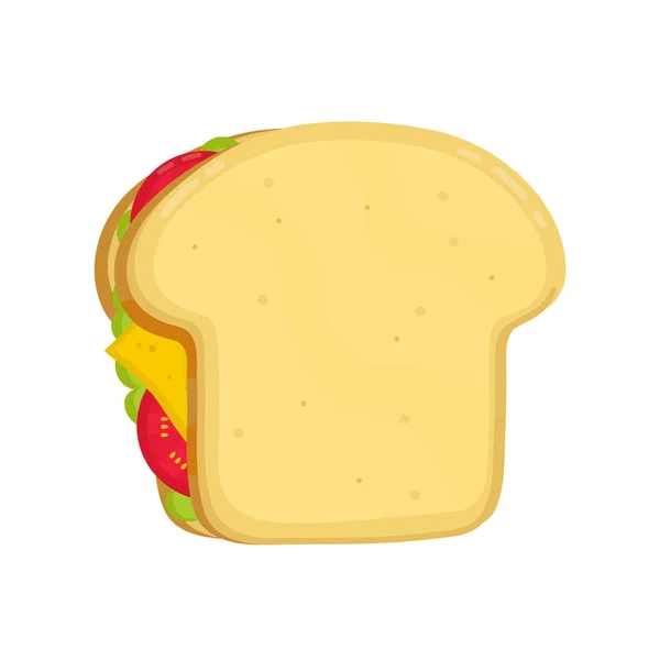 Ízletes szendvicseket. Vektor modern lapos stílusú — Stock Vector