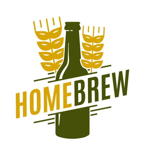 Homebrew vetor logotipo modelo emblema design — Vetor de Stock