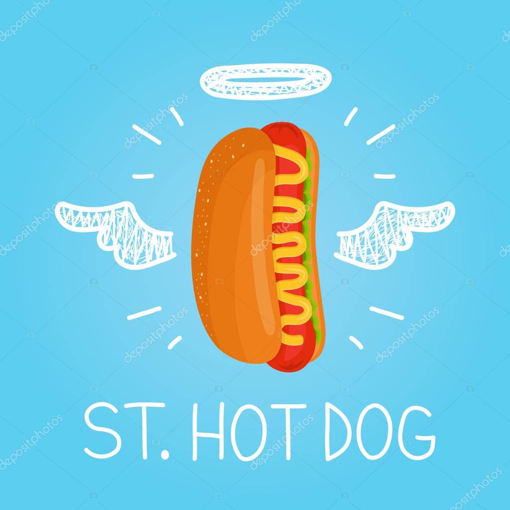 Heaven hot dog concept 