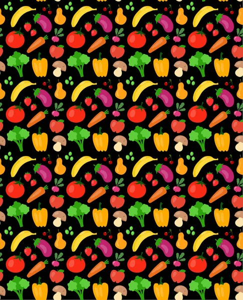 Meyve ve sebze ile güzel seamless modeli