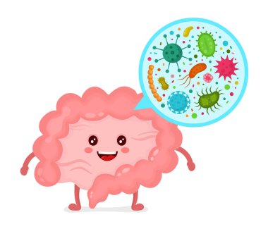 Microscopic bacterias. microflora, viruses  clipart