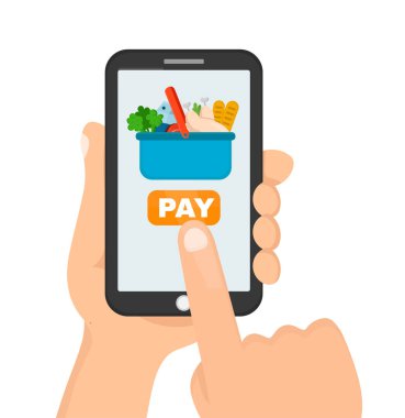 adam elinde smartphone tutarak 