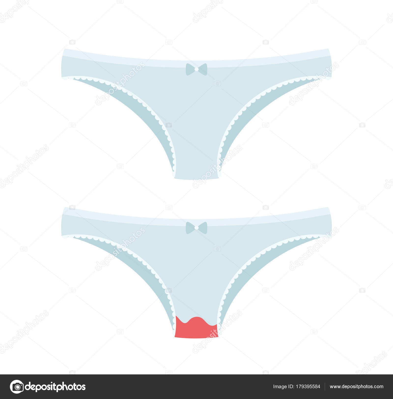 Blood stain on sad panties and clear Stock Vector by ©Kahovsky 179395584