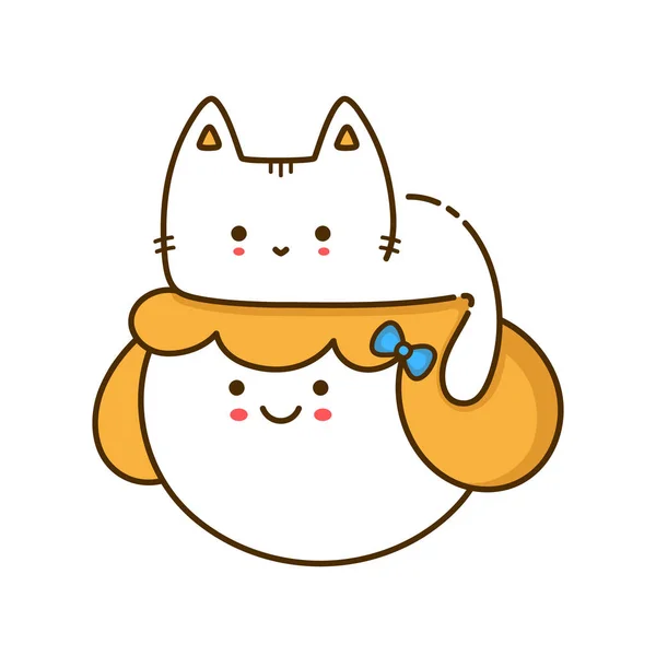 Eu amo gatos mais do que pessoas, impressão de citação em quadrinhos de  humanos. ilustração em vetor mão desenhada personagem de desenho animado.  isolado em um fundo branco. amo gatos, odeio humanos