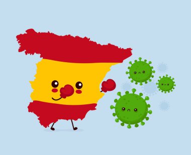 Şirin İspanya Coronavirüs enfeksiyonuyla savaşıyor