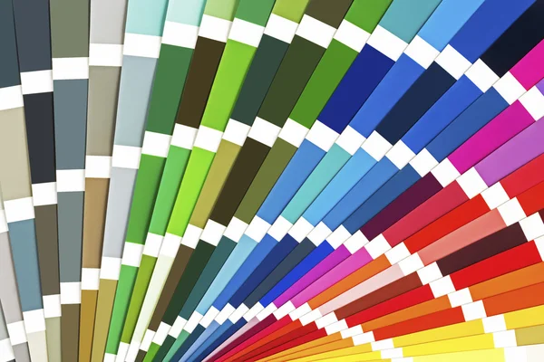 Rainbow Sample Colors Catalogue. Color Guide Palette Background. — Stock Photo, Image