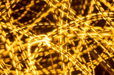 Parlak turuncu çizgi ışıklar arka plan kesik