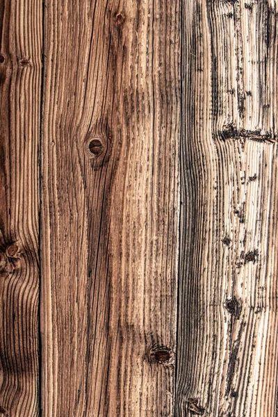 茶色の壁の板テクスチャと背景。古いヴィンテージ木製のグランジ表面. — ストック写真