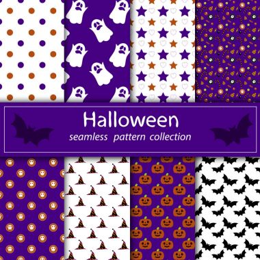 Vektör kesintisiz akışı boyama Halloween Tema