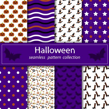 Vektör kesintisiz akışı boyama Halloween Tema