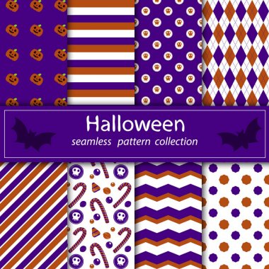 Vektör kesintisiz akışı boyama Halloween Tema