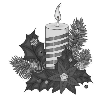 Noel tebrik kartı. Mutlu Noel mektupları, vektör illüstrasyonu.