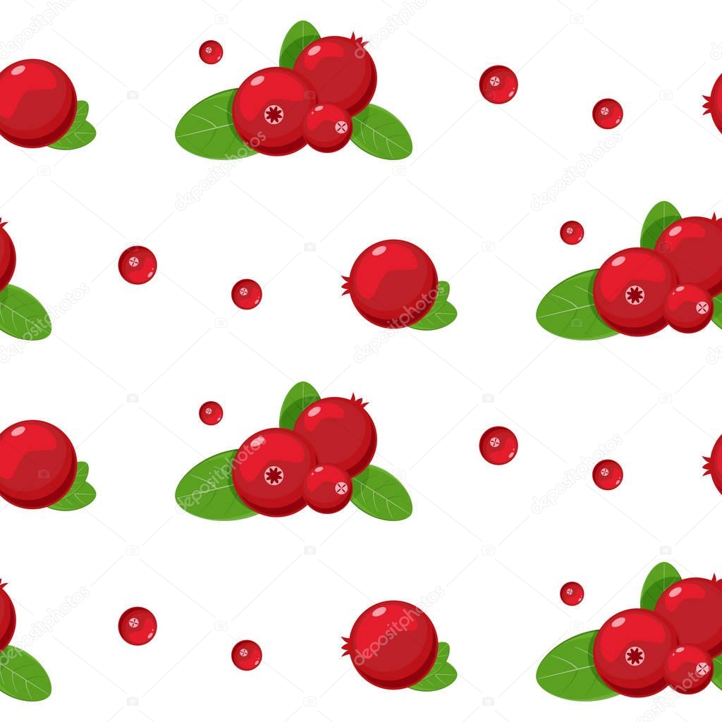 cranberry seamless pattern