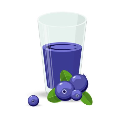 Yaban mersini suyu güler yüzlü bir mason kavanoza kupa.