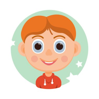 Yakışıklı bir adamın portresi. Genç bir adamın Avatar 'ı. Renkli portre.