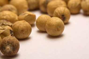 Bir arka plan beyaz biber yakın çekim.