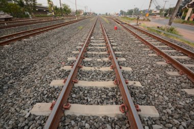 Tayland gitmek içine ileri demiryolu raylar.