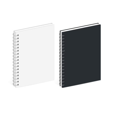Boş Spiral defter şablonu