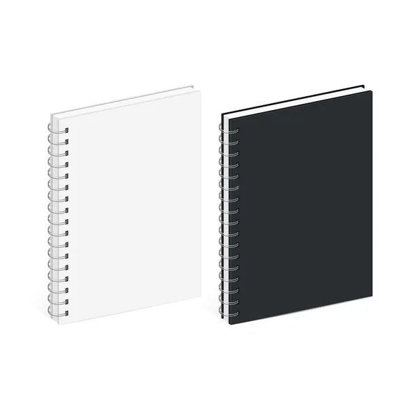 Tom Spiral Notebook mall — Stock vektor