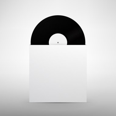 Gerçekçi vinil kol kadar sahte. Vektör çizim