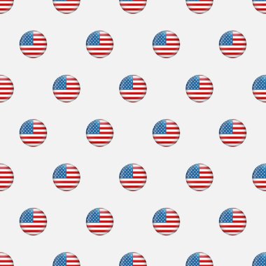 Stars and stripes seamless modeli. Amerikan bayrağı dayalı ABD Bağımsızlık günü Festival vektör yinelenebilir dokular. Anma Günü arka plan.