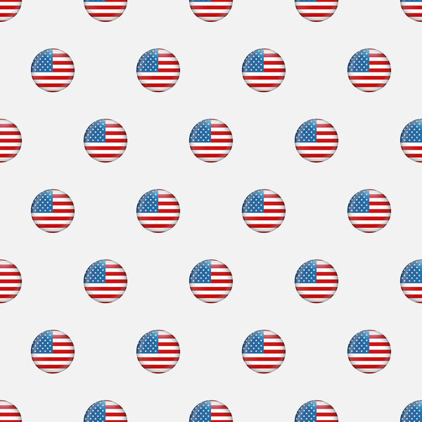 Звезды и полосы бесшовный узор. Праздничные векторные текстуры Дня независимости США на основе американского флага. День памяти
.