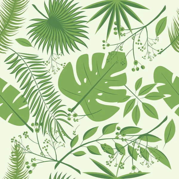 Rainforest leaf pattern Exotic leaves, rainforest. Seamless realistic