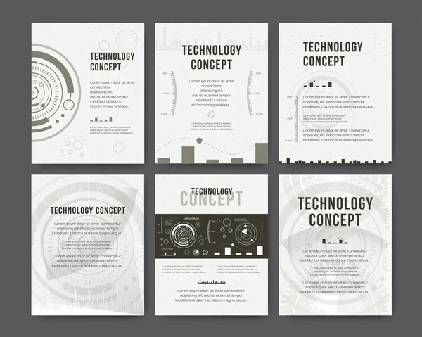 Brochure template layout, cover design annual report, magazine, flyer, leaflet. Geometric Abstract Modern Backgrounds. Mobile Technologies, Applications and Online Services Infographic Concept. HUD