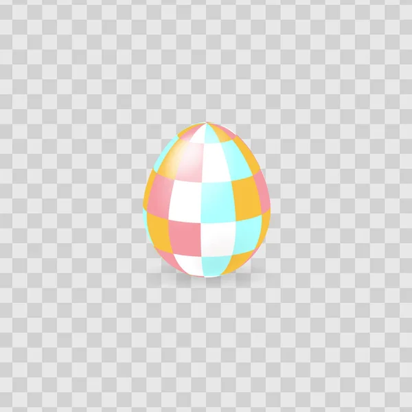 Красочные пасхальные яйца изолированы на прозрачном фоне. Векторная иллюстрация . — стоковый вектор