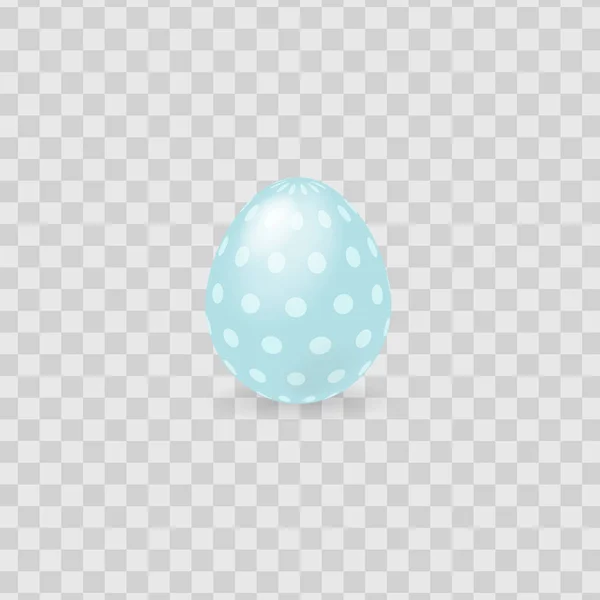 Colorful easter egg isolated on transparent background. Vector illustration. — Stock Vector