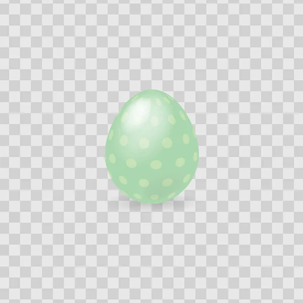 Huevo colorido de Pascua aislado sobre fondo transparente. Ilustración vectorial . — Vector de stock
