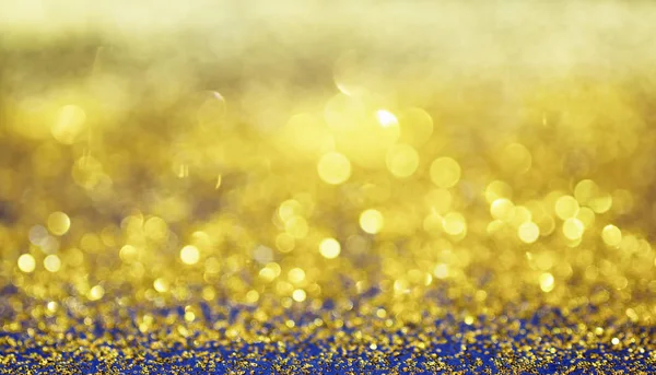 Oro e blu Lusso bokeh sfondo — Foto Stock