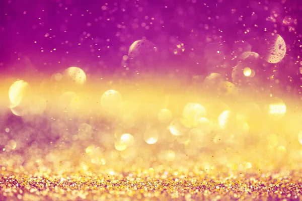 Lusso oro e rosa bokeh sfondo. Natale magico — Foto Stock