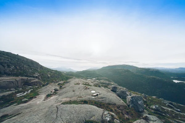 Norway preikestolen  fjord — Stockfoto