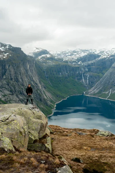 Trolltunga na Noruega é uma beleza fabulosa — Fotografia de Stock