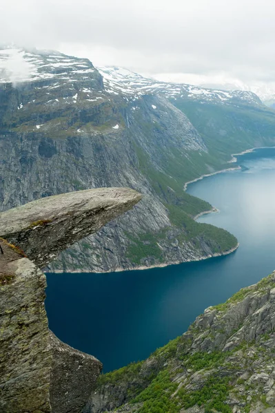 노르웨이 Trolltunga는 멋진 아름다움 — 스톡 사진