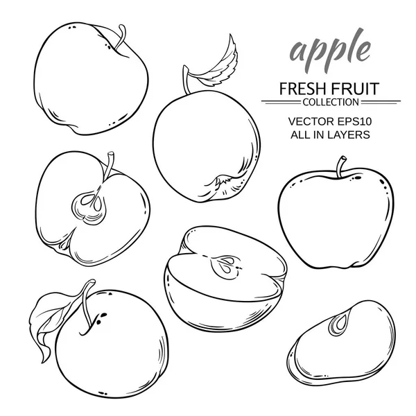 Appels vector set — Stockvector